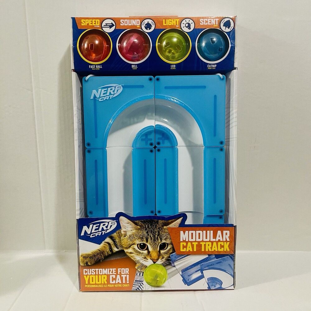 Nerf Cat Turbo Track Vertical Set Toy NC-7838 NIB 4 Sensory Balls Flashing LED